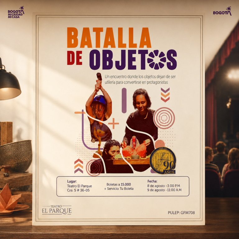 Teusaquillo cierra la semana con Batalla de Objetos en el Teatro El Parque