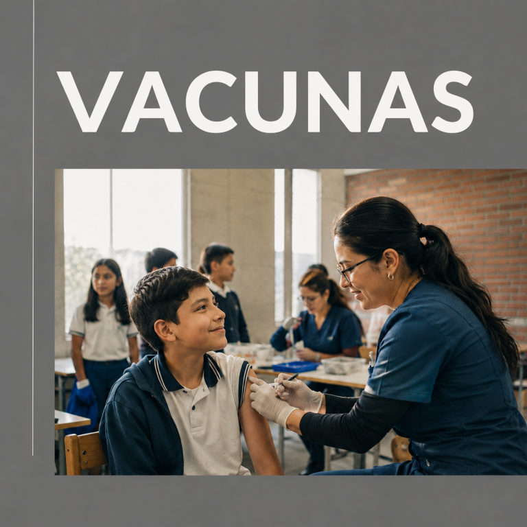La vacuna entra al colegio para cerrar brechas de cuidado