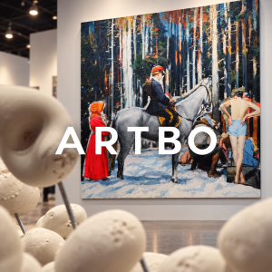 Ilustración conceptual sobre coleccionismo de arte contemporáneo en ARTBO 2026.