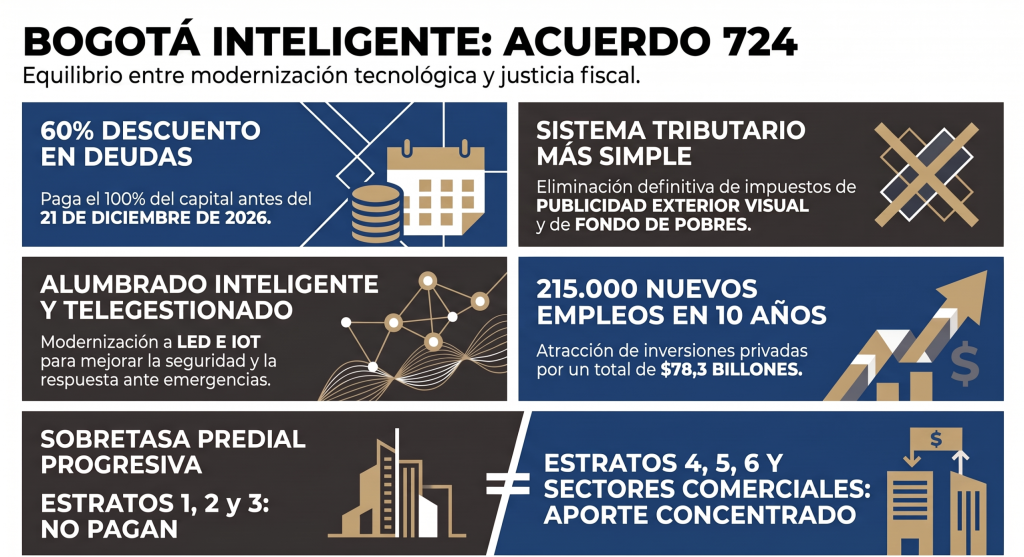 Infografía: Alivios Tributarios y Ciudad Inteligente Bogotá