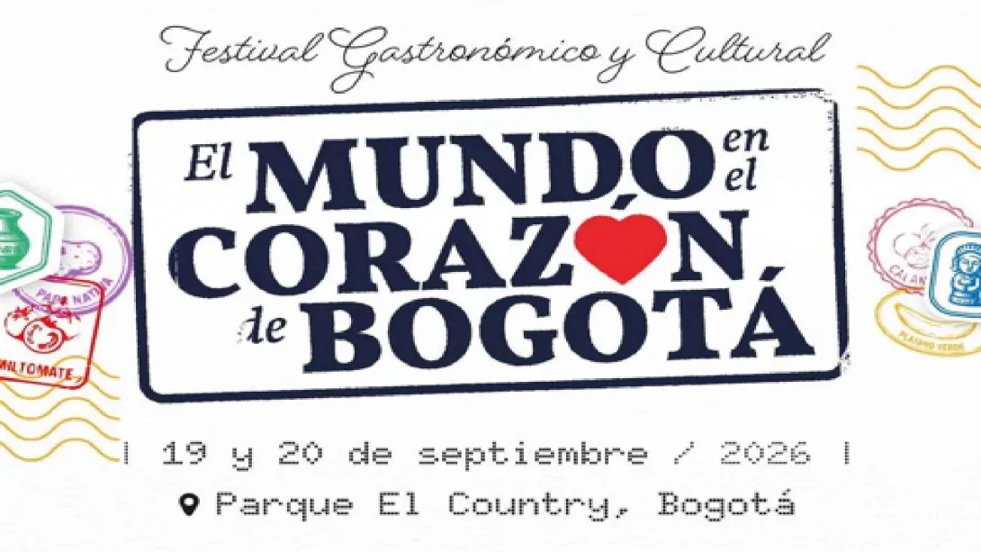 El festival “El mundo en el corazón de Bogotá” se llevará a cabo los días 19 y 20 de septiembre de 2026 en el Parque El Country