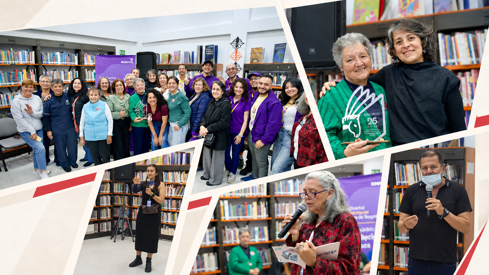 Comunidad reunida durante la reapertura de la Biblioteca Pública de la Participación Ciudadana