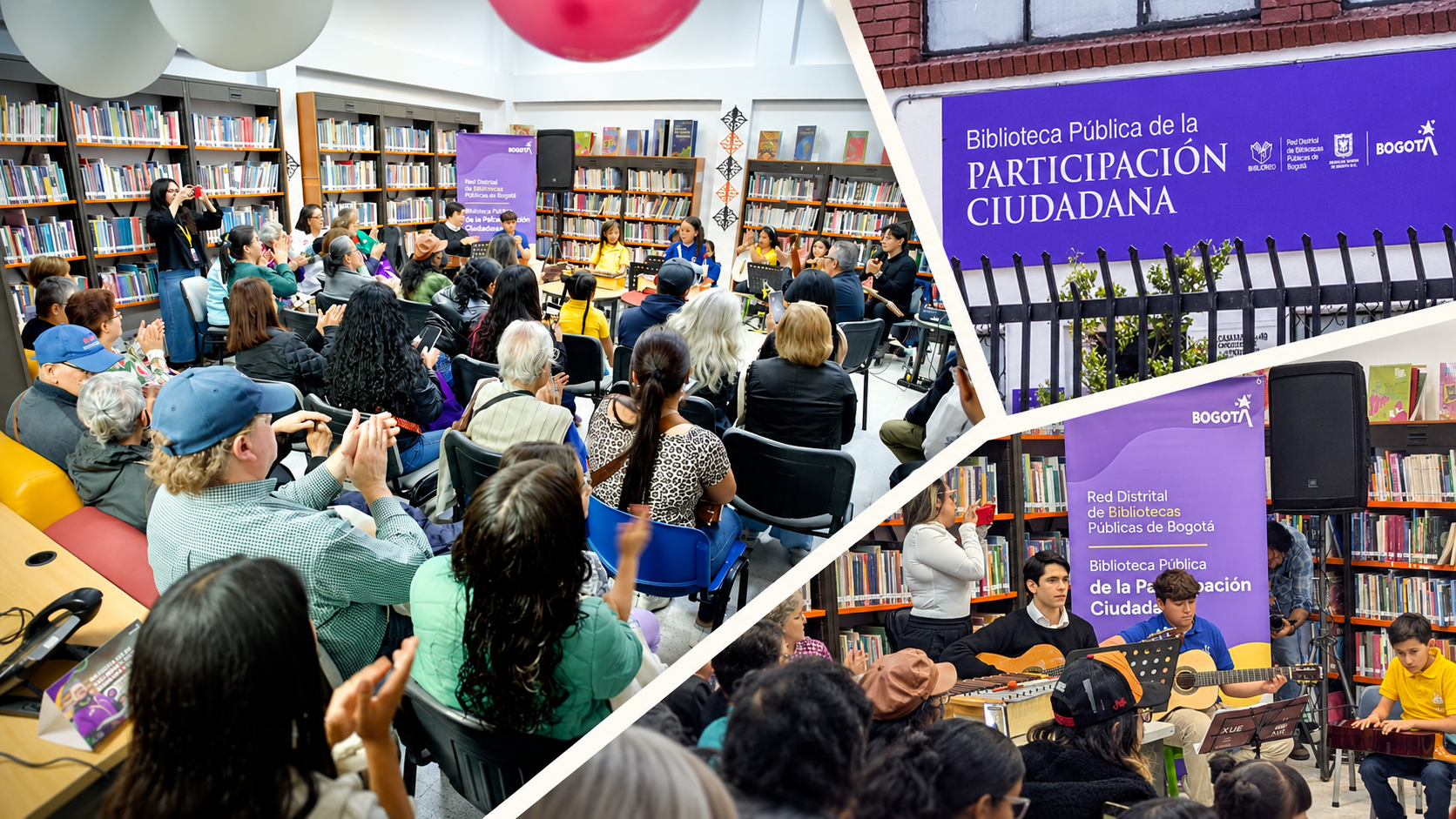 Fachada o interior de la Biblioteca Pública de la Participación Ciudadana