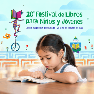 fiche promocional del 20.º Festival de Libros para Niños y Jóvenes de la Cámara Colombiana del Libro.