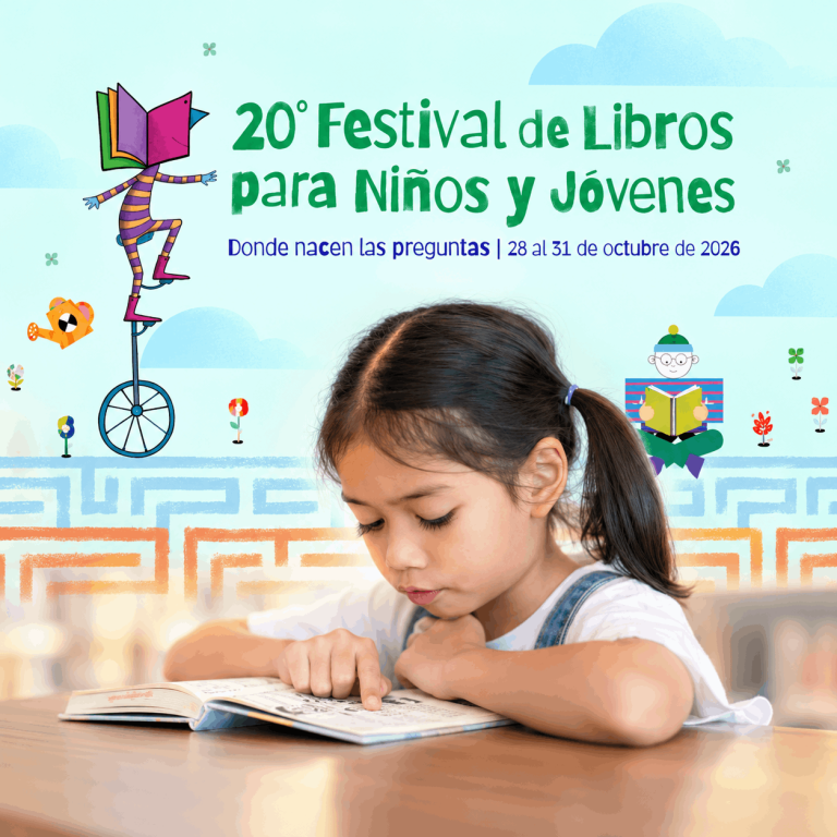 fiche promocional del 20.º Festival de Libros para Niños y Jóvenes de la Cámara Colombiana del Libro.